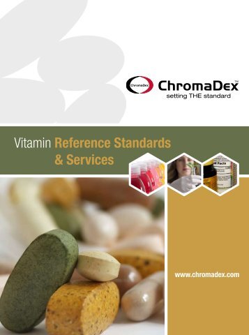 Vitamin Reference Standards & Services - ChromaDex