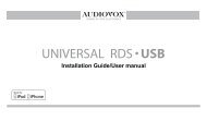 UNIVERSAL RDS USB - Audiovox - Driven by DICE Electronics