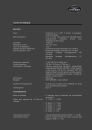 fiche technique - Moto Guzzi