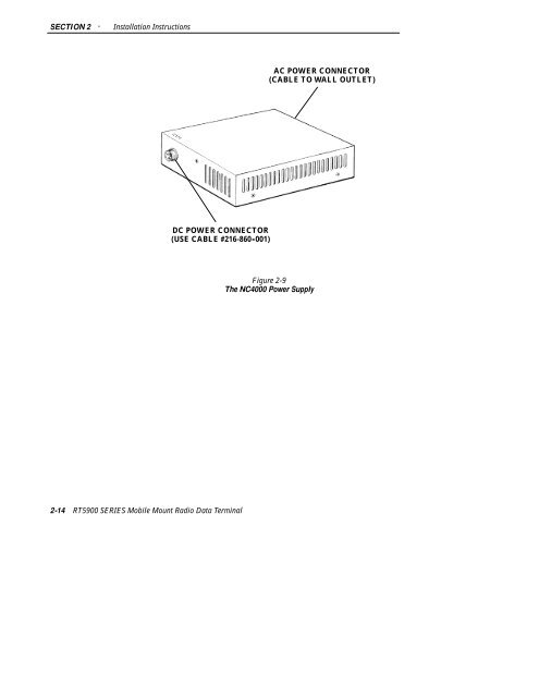 5900 Series Mobile Mount Radio Data Terminal User's ... - Intermec