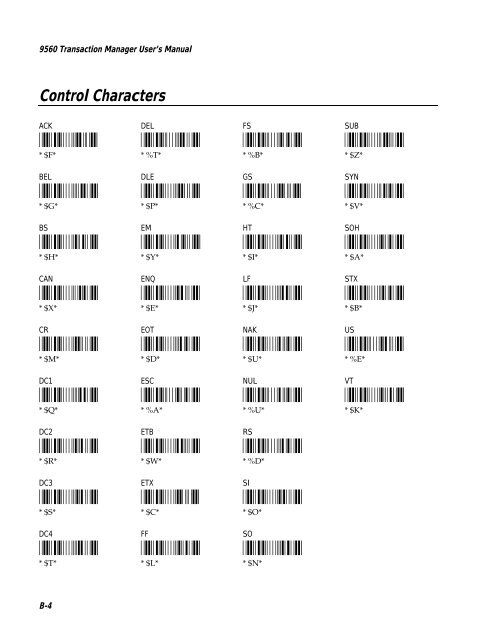 9560 Transaction Manager User's Manual - Intermec