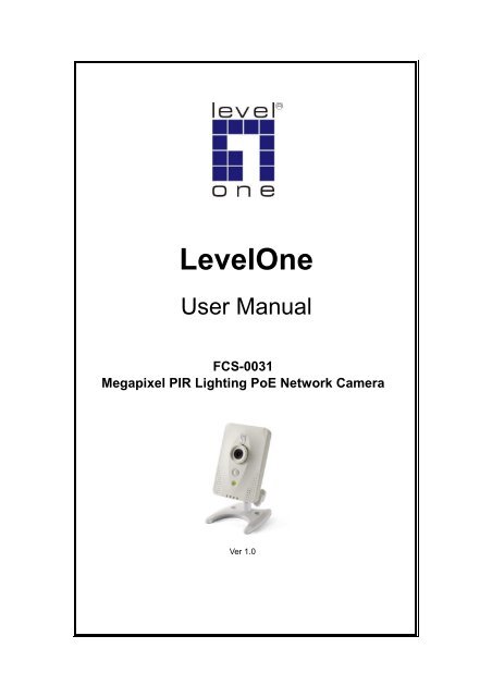 FCS-0031 User Manual V1 0 - LevelOne - Quality networking ...