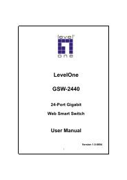 GSW-2440 24-port Gigabit Web Smart Switch - LevelOne - Quality ...
