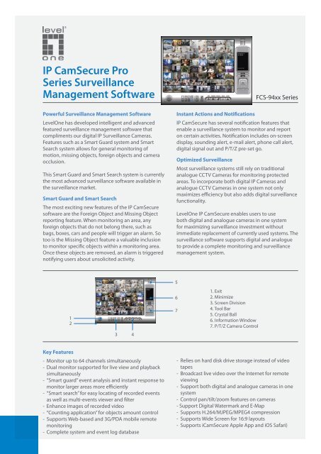 IP CamSecure Pro Series Surveillance Management Software