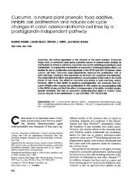 Curcumin, a natural plant phenolic inhibits cell proliferation and ...