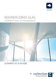 WOHNERLEBNIS GLAS. - LEONARDO living