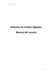 Software de huellas digitales Manual del usuario