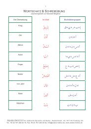 Arabisches Alphabet - Arabia Institut für arabische Sprache und Kultur