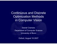 Continuous and Discrete Optimization Methods in Computer Vision