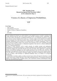 Visions of a theory of Imprecise Probabilities VIP - Oxford Brookes ...