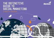 The DefiniTive GuiDe To Social MarkeTinG - Marketo