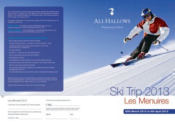 A4 4pp ski leaflet proof3 - All Hallows School - Extranet