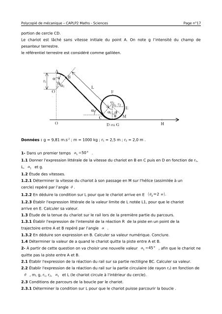 Polycopié de mécanique