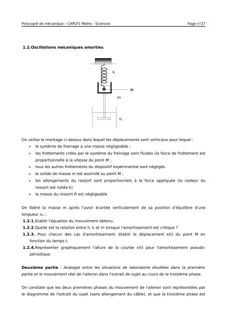 Polycopié de mécanique