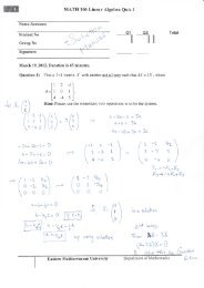 Solutions to Quiz 1