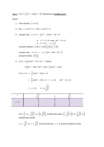 2nci Vize Sorular ve Çözümler 2