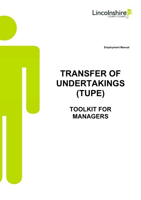 Tupe Toolkit For Managers Lincolnshire County Council Tupe Toolkit For Managers Lincolnshire County Council