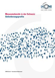 Museumsberufe in der Schweiz Anforderungsprofile - Museen in der ...