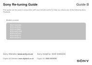 Sony Re-tuning Guide Guide B - Digital UK