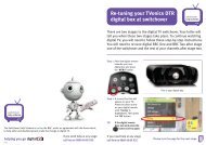 Re-tuning your TVonics DTR digital box at switchover