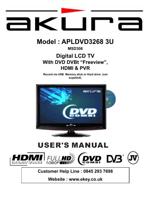 Model : APLDVD3268 3U - Digital UK