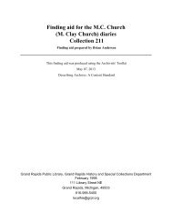Finding aid for the MC Church (M. Clay Church) diaries Collection 211