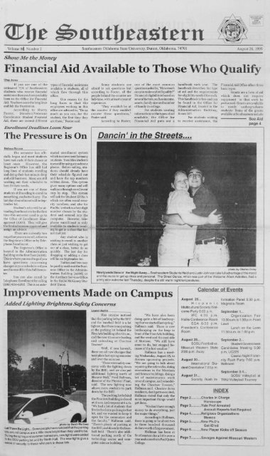 August 26, 1999 - Southeastern Oklahoma State University