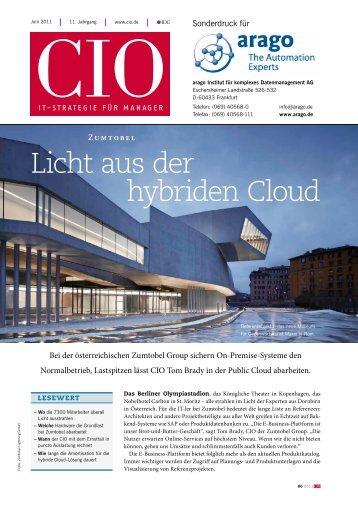 Licht aus der hybriden Cloud - arago - The Automation Experts