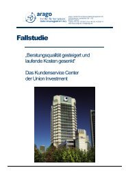 Fallstudie Kundenservice Center Union Investment