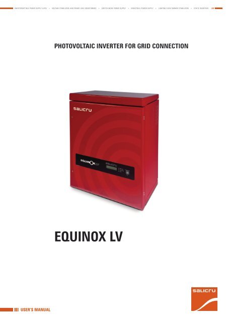 EQUINOX LV - Salicru, SA