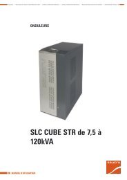 SLC CUBE STR de 7,5 à 120kVA