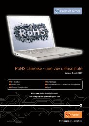 RoHS chinoise – une vue d'ensemble - Farnell