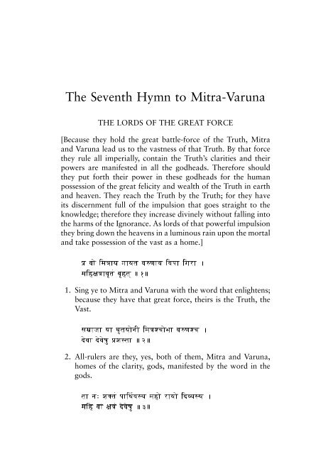 The Secret Of The Veda Aurobindo - HolyBooks.com