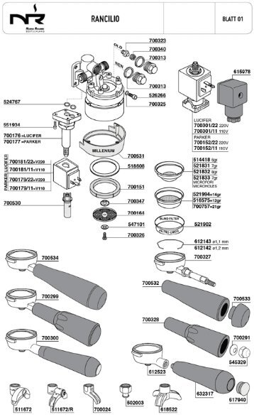 Кофемашина RANCILIO схема файл NR - Expert-CM