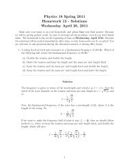 Physics 18 Spring 2011 Homework 13 - Solutions Wednesday April ...