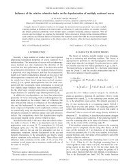 Influence of the relative refractive index on the depolarization of ...