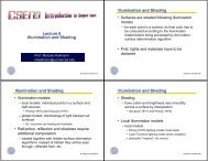 lighting and shading - Faculty