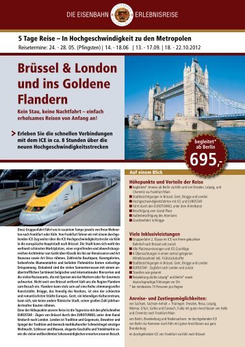 Brüssel & London und ins Goldene Flandern - Leserreisen - Berliner ...