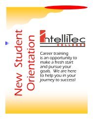 Orientation Booklet - IntelliTec Classweb - IntelliTec College