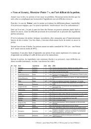 ou l'art délicat de la potion. - La Cour d' Obéron