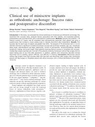 Clinical use of miniscrew implants as orthodontic anchorage ...