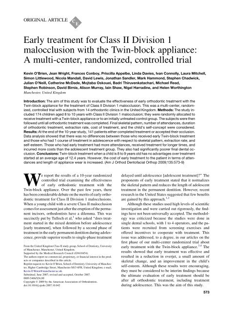 Treatment of a severe Class II Division 1 malocclusion combined