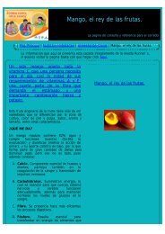 Mango, el rey de las frutas. - corredores-populares.