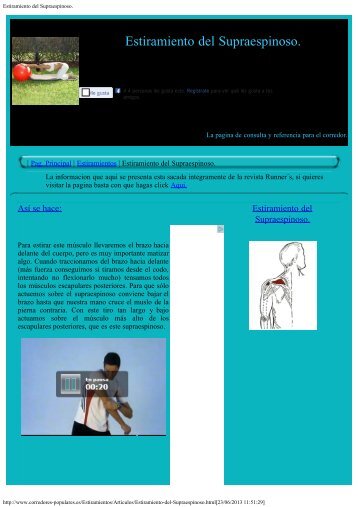 Estiramiento del Supraespinoso. - corredores-populares.