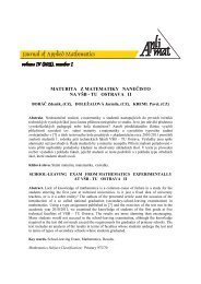 maturita z matematiky nanečisto na všb - tu ostrava ii - Aplimat