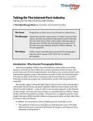 Taking On The Internet Porn Industry - Third Way