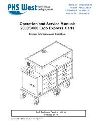 2000/3000 Ergo Express Carts - Clinical Engineering