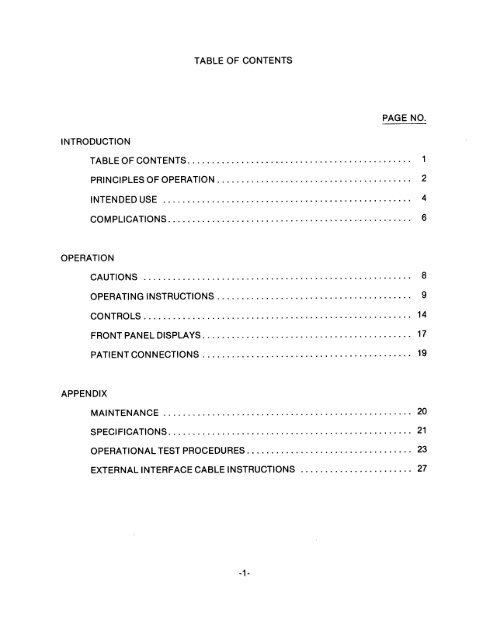 Zoll NTP Pacemaker Operation Manual - Clinical Engineering