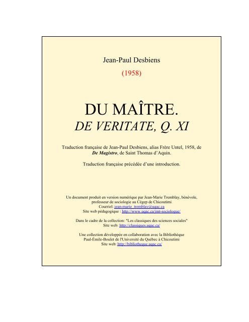 Le texte au format PDF (Acrobat Reader) à télécharger