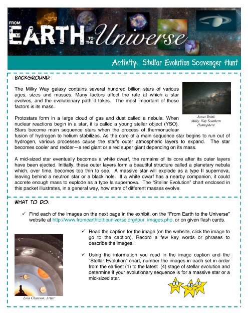 Stellar Evolution Chart